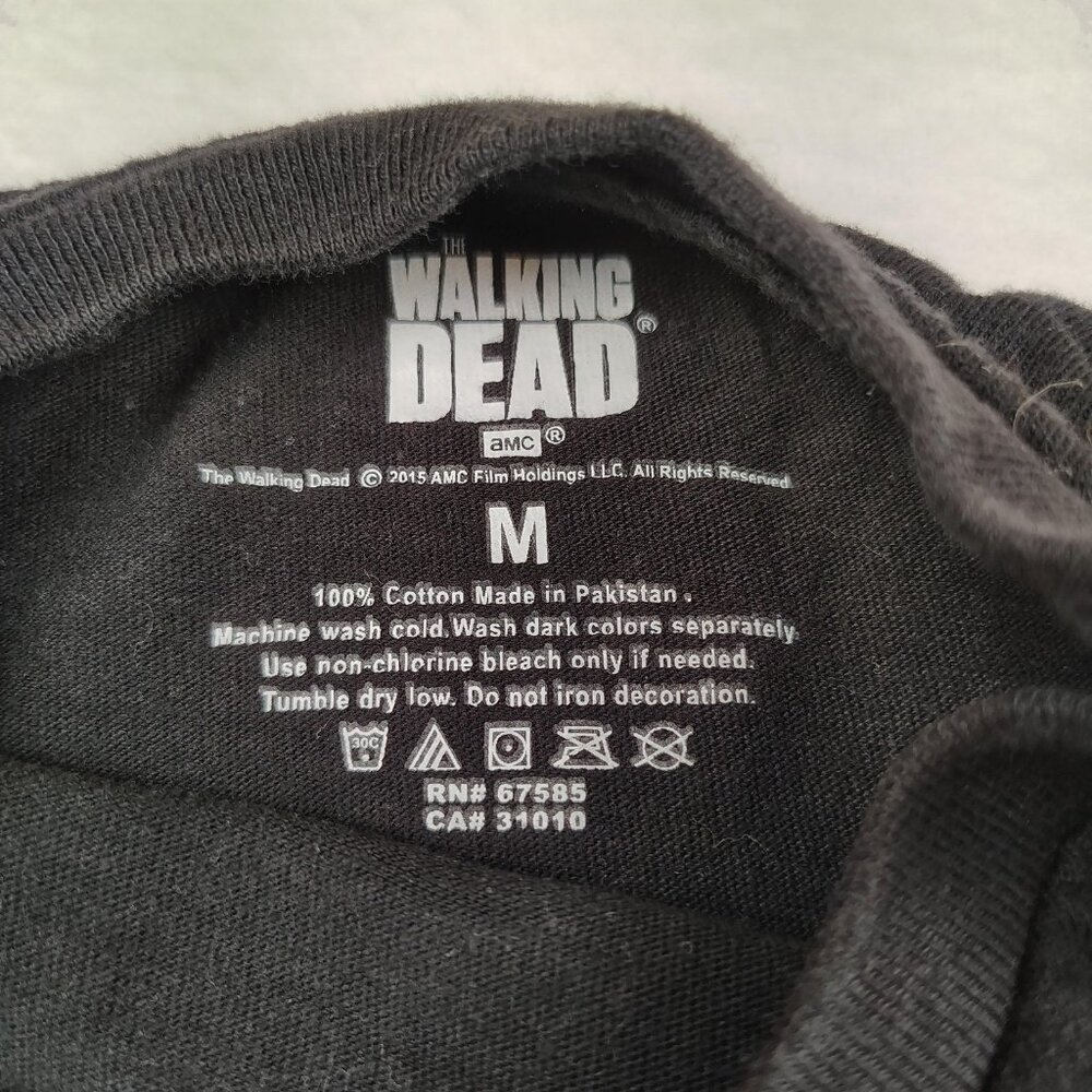 The Walking Dead Sleeveless Tank Mens sz M Black Zombie Skull - Picture 3 of 8
